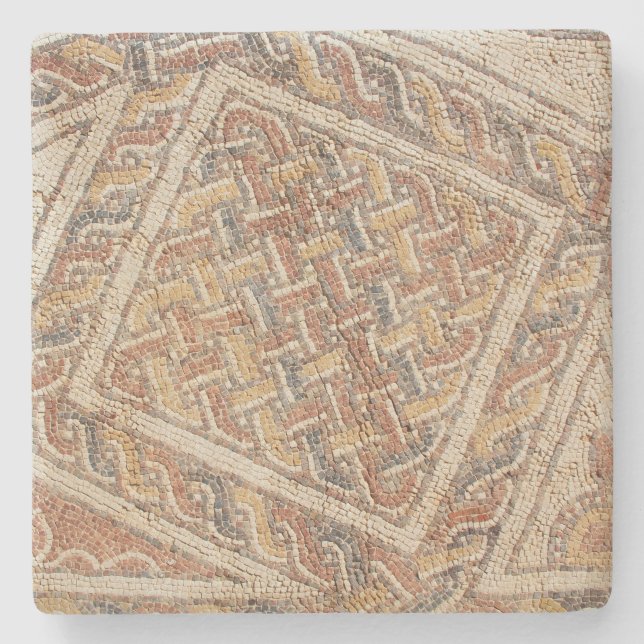 Colourful Tile Texture From Israel Square Coaster (Front)