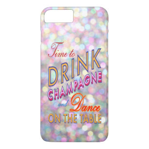 Colourful Time to Drink Champagne iPhone 7 Plus Case-Mate iPhone Case