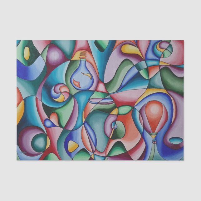 Colourful tissue paper (Front)