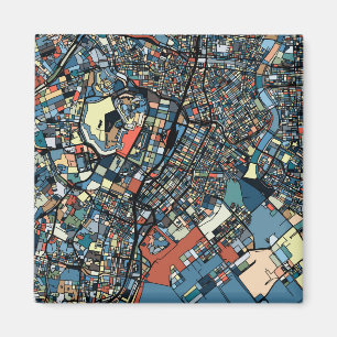 Colourful Tokyo Map Magnet