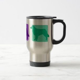 Colourful Toller Silhouettes Travel Mug