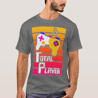 Colourful Total Player Gaming Design T-Shirt