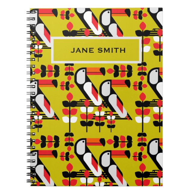 Colourful Toucan Artwork Notebook (Front)
