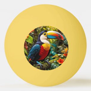Colourful Toucan Bird Ping Pong Ball
