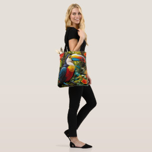 Colourful Toucan Bird Tote Bag