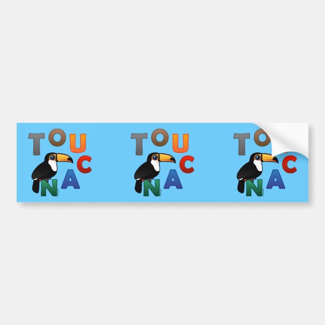 Colourful Toucan Bumper Sticker (Front)