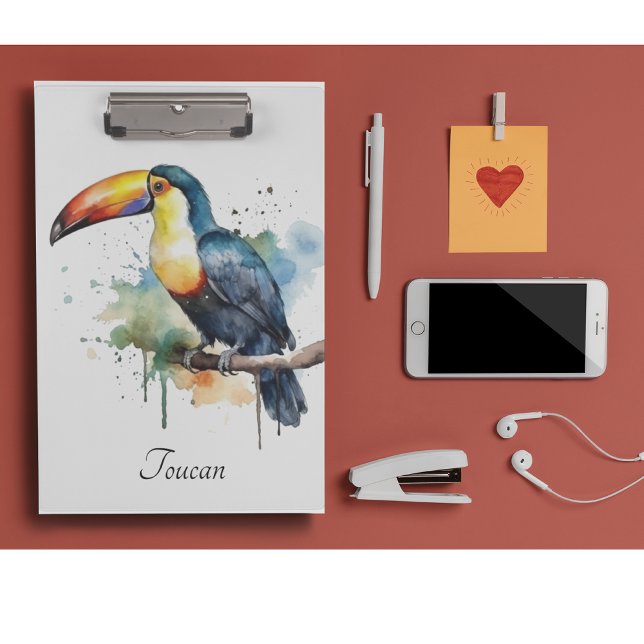 colourful toucan sitting on a  branch clipboard (Creator Uploaded)