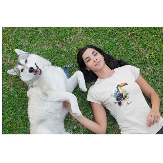 colourful toucan sitting on a  branch T-Shirt (Creator Uploaded)