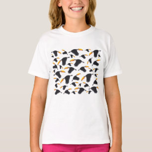 Colourful Toucan Tropical Bird Pattern T-Shirt