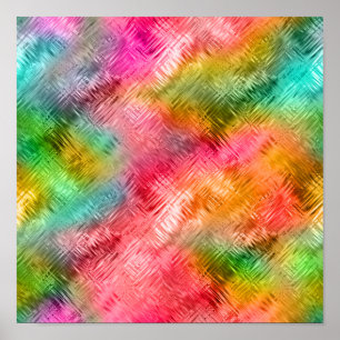 Colourful Tourmaline Glassy Texture Poster