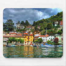 Colourful town off Lake Como