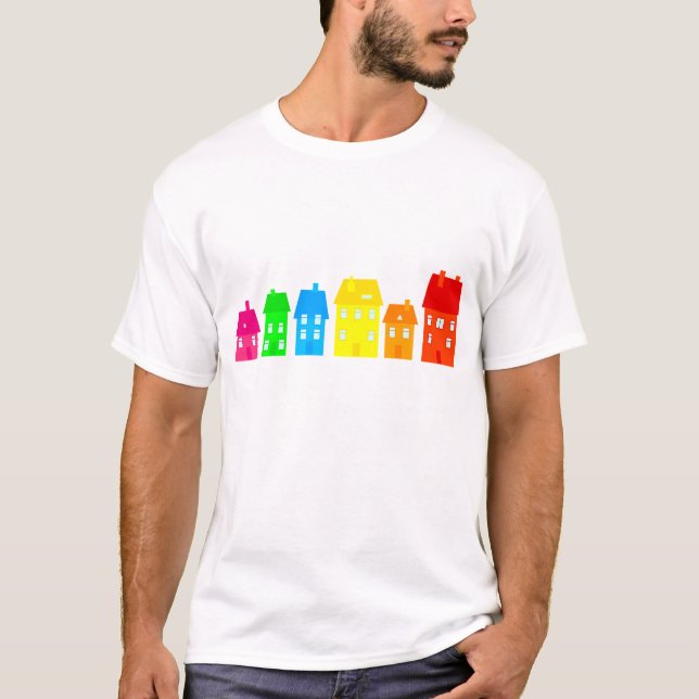 Colourful Town T-Shirt (Front)