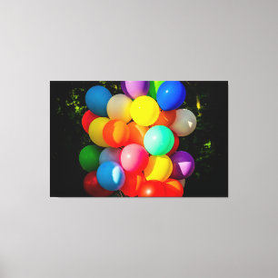 Colourful Toy Balloons Canvas Print