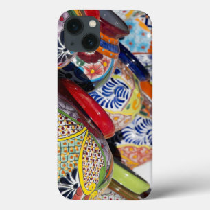 Colourful traditional hand-painted Mexican pottery iPhone 13 Case