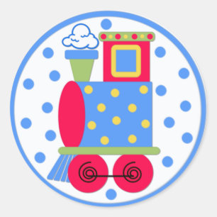 Colourful Train Baby Sticker