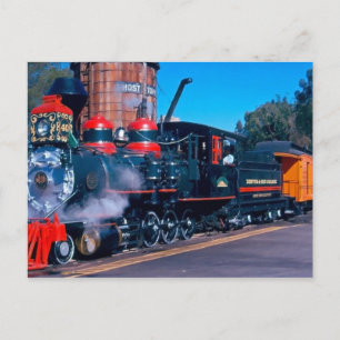 Colourful Train postcard