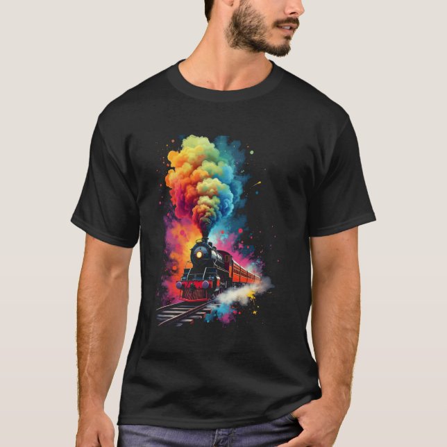 Colourful train T-Shirt (Front)