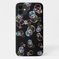 colourful translucent bubbles design