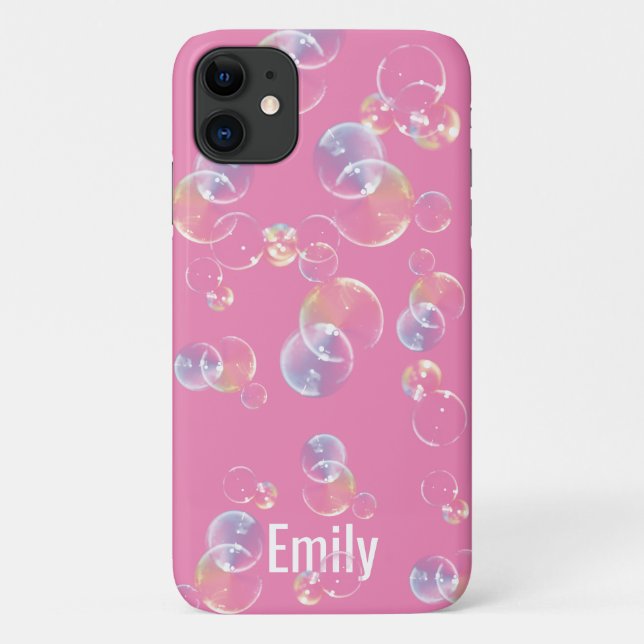 colourful translucent bubbles design Case-Mate iPhone case (Back)