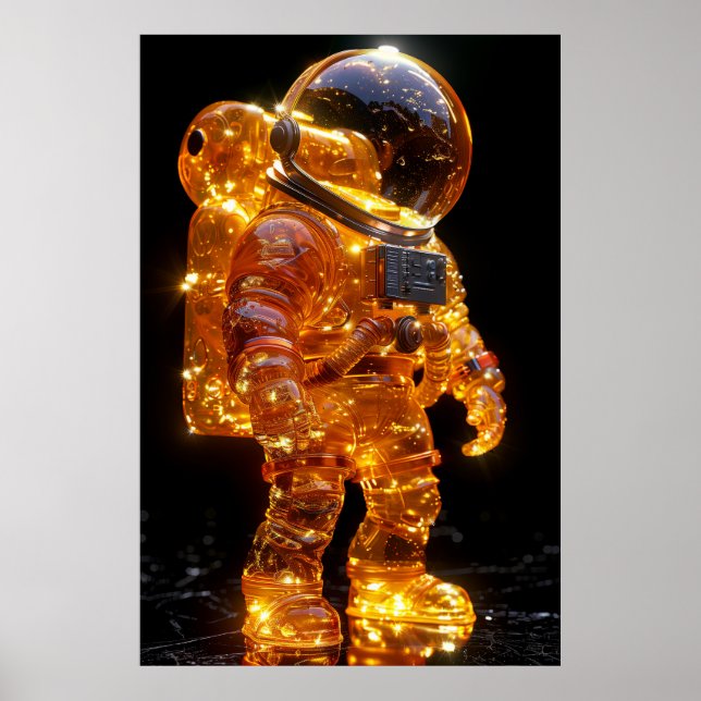 Colourful Translucent Gummy Textured Abstract Post Poster (Front)