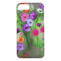 Colourful Transvaal daisy flowers watercolor