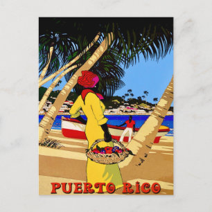 Colourful Travel Puerto Rico Postcard