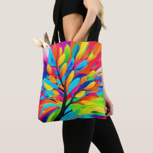 Colourful Tree of Dreams Tote Bag