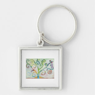 Colourful Tree of Life Key Ring