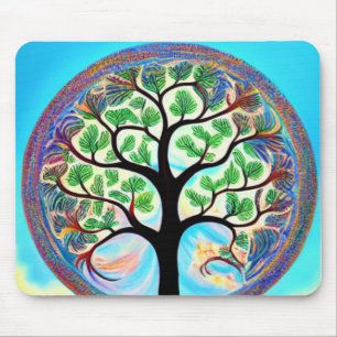 Colourful Tree of Life Mousepad
