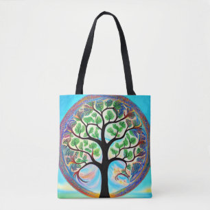 Colourful Tree of Life Tote Bag