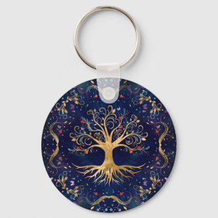 Colourful Tree of Life - Yggdrasil Key Ring
