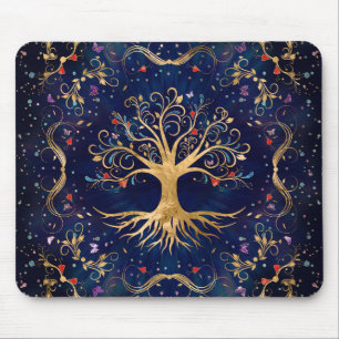 Colourful Tree of Life - Yggdrasil Mouse Pad