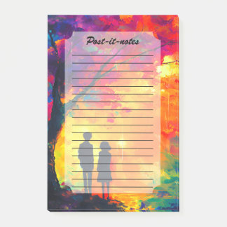 Colourful Tree of Love Post-it Notes
