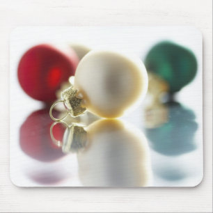 Colourful Tree Ornaments Mouse Pad