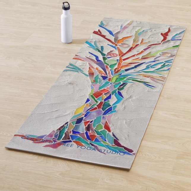 Colourful Tree Yoga Studio Mat (In Situ)