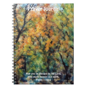Colourful Trees Bible Verse Prayer Journal