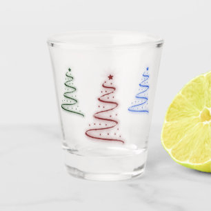 Colourful Trees- Shot Glass