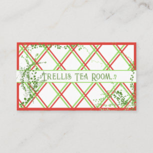 Colourful Trellis and Foliage Business Card