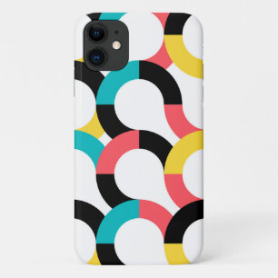 Colourful, trendy, cheerful, fun modern geometric Case-Mate iPhone case