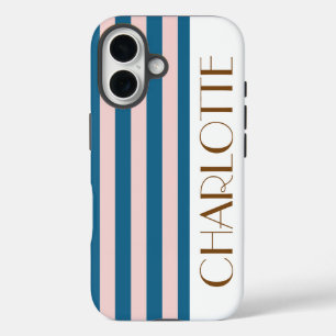 Colourful Trendy Modern Bright Colour Sylish Strip iPhone 16 Case