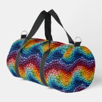 Colourful Trendy Rainbow Knitted Pattern