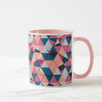 Colourful Triangle Pattern – Modern Retro Combo Mu Mug