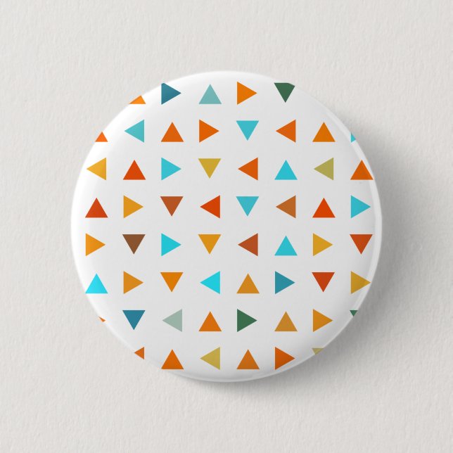 Colourful Triangles 6 Cm Round Badge (Front)
