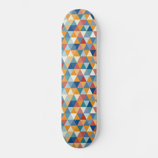 Colourful Triangles A Skateboard (Front)