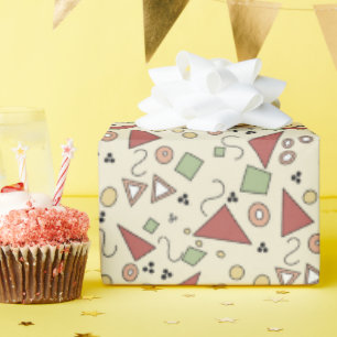 Colourful Triangles and Shapes Wrapping Paper