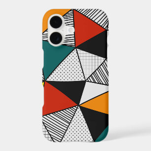 colourful triangles geometric pattern