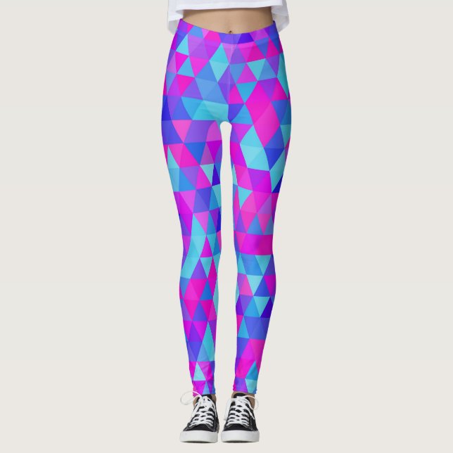 Colourful Triangles Leggings (Front)