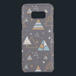 Colourful Triangles Modern Pattern 3 Uncommon Samsung Galaxy S8 Plus Case<br><div class="desc">Elegant brown and blue triangles modern geometric pattern.</div>