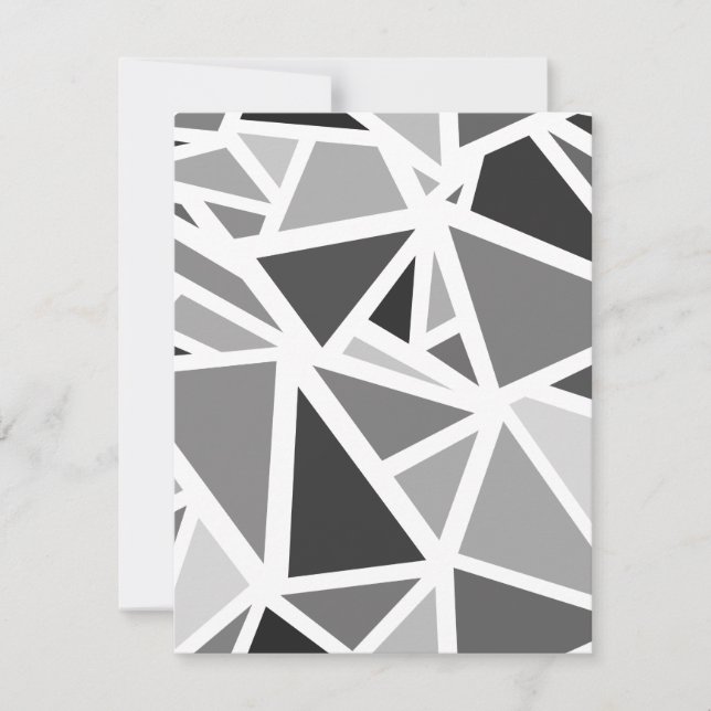 Colourful triangles pattern 5 card (Front)