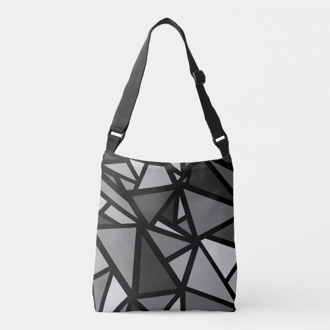 Colourful triangles pattern 6 crossbody bag (Front)